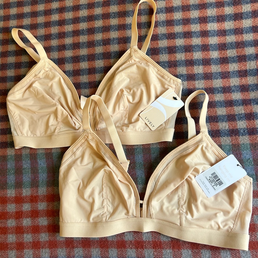 pair of Lively busty bralettes size 2